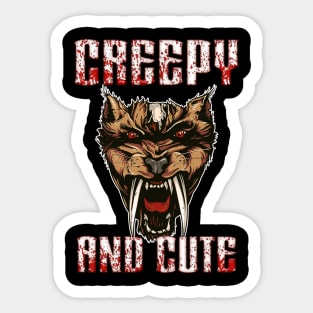 Creepy and Cute Halloween Costume Sticker